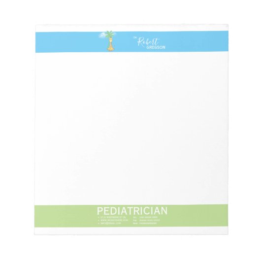 Pediatrische Giraffe/pediatricus Notitieblok (Voorkant)
