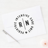 Pediatrische Intensive Care Unit PICU verpleegster Ronde Sticker (Envelop)