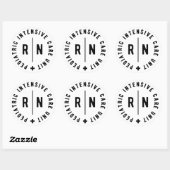 Pediatrische Intensive Care Unit PICU verpleegster Ronde Sticker (Vel)