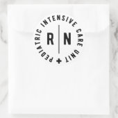 Pediatrische Intensive Care Unit PICU verpleegster Ronde Sticker (Tas)