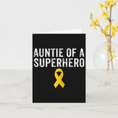 Pediatrische Jeugd Kanker Auntie van een S Kaart (Gele Bloem)