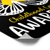 Pediatrische kankerbewustzijn Kind geschenken Butt Poster (Hoek)