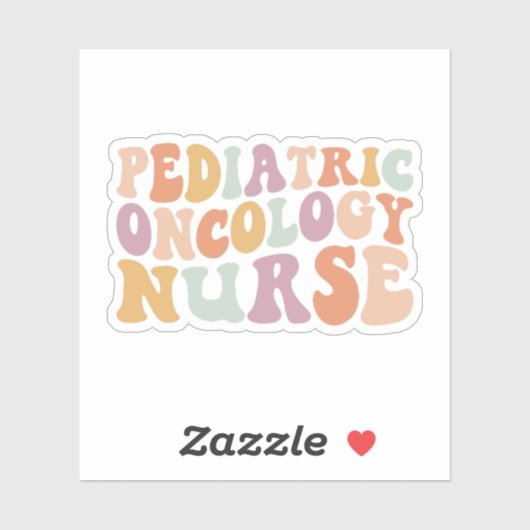 Pediatrische Oncologie Verpleegkunde! Sticker (Vel)