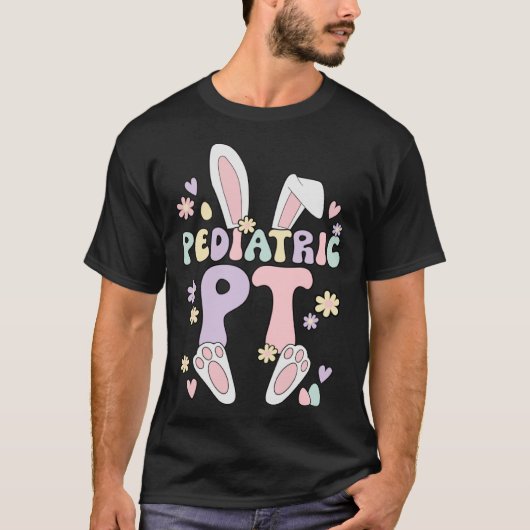 Pediatrische PT Paashaas Pediatrische Fysieke Ther T-shirt (Voorkant)