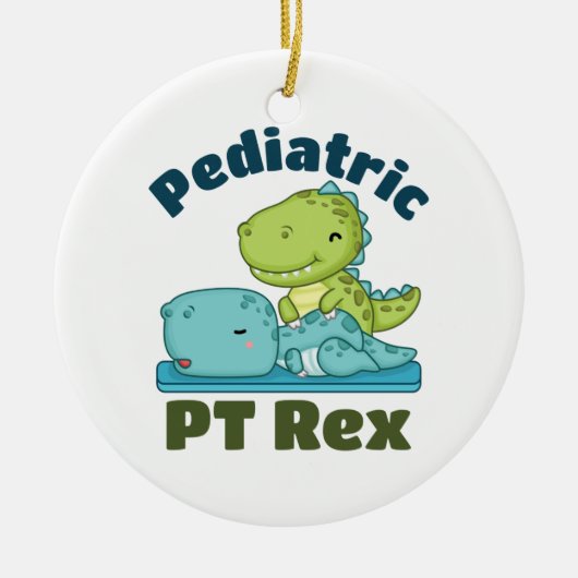Pediatrische PT Rex Fysieke Therapie Therapie Keramisch Ornament (Voorkant)