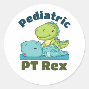 Pediatrische PT Rex Fysieke Therapie Therapie Ronde Sticker