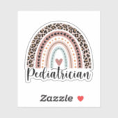 Pediatrische regenboog, Gift for Pediatricia Sticker (Vel)