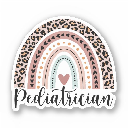Pediatrische regenboog, Gift for Pediatricia Sticker (Voorkant)