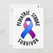 Pediatrische Stroke Survivor Briefkaart (Voorkant / Achterkant)