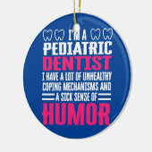 Pediatrische tandarts Apparel Cute Funny Dentists Keramisch Ornament (Links)