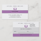 Pediatrische tandarts | Dental Practice Lavender Visitekaartje (Voorkant / Achterkant)