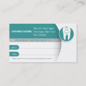 Pediatrische tandarts | Tandheelkundige praktijk A Visitekaartje (Achterkant)