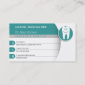 Pediatrische tandarts | Tandheelkundige praktijk A Visitekaartje (Voorkant)