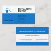 Pediatrische tandarts | Tandheelkundige praktijk Afsprakenkaartje (Voorkant / Achterkant)