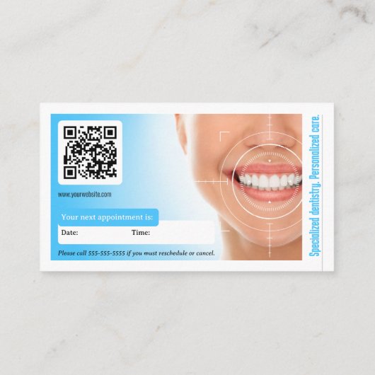 Pediatrische tandarts | Tandheelkundige praktijk Visitekaartje (Achterkant)