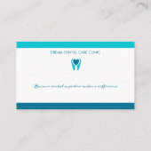 Pediatrische tandarts | Tandheelkundige praktijk Visitekaartje (Achterkant)