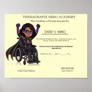 Pediatrische therapie Snelheid & Coördinatie Award Poster