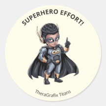 Pediatrische therapie superhelden beloningssticker