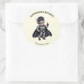 Pediatrische therapie superhelden beloningssticker ronde sticker (Tas)