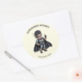 Pediatrische therapie superhelden beloningssticker ronde sticker (Envelop)