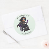Pediatrische therapie superhelden beloningssticker ronde sticker (Envelop)