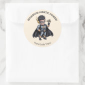 Pediatrische therapie superhelden beloningssticker ronde sticker (Tas)