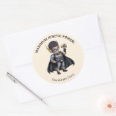 Pediatrische therapie superhelden beloningssticker ronde sticker (Envelop)