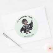 Pediatrische Therapie Superhelden Beloningssticker Ronde Sticker (Envelop)
