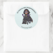 Pediatrische therapie superhelden beloningssticker ronde sticker (Tas)