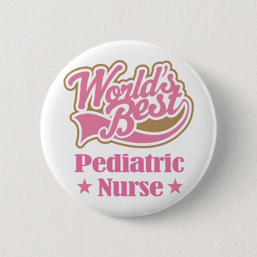 Pediatrische verpleegkunde (beste werelden) ronde button 5,7 cm (Voorkant)