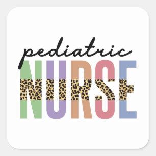 Pediatrische verpleegkunde   Peds RN Verwaardgesch Vierkante Sticker