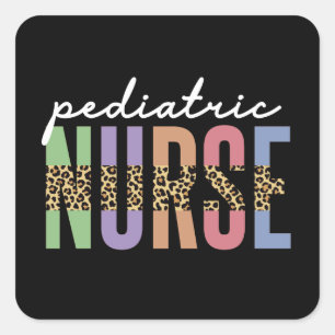 Pediatrische verpleegkunde   Peds RN Verwaardgesch Vierkante Sticker
