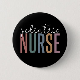 Pediatrische verpleegkunde | Retro Peds Nurse PICU Ronde Button 5,7 Cm