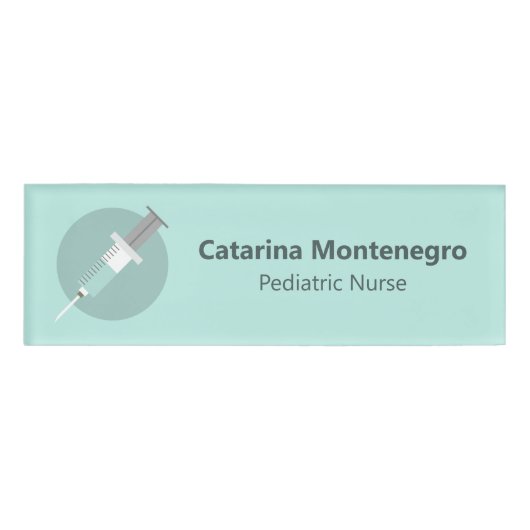 Pediatrische verpleegkundige Aangepaste decoratiev Naambadge (Voorkant)