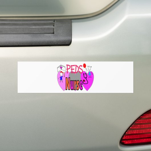 Pediatrische verpleegkundigen, unieke vun-Design Bumpersticker (Op auto)
