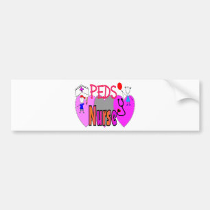 Pediatrische verpleegkundigen, unieke vun-Design Bumpersticker