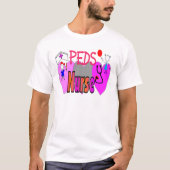 Pediatrische verpleegkundigen, unieke vun-Design T-shirt (Voorkant)