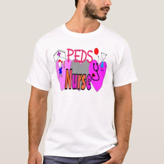 Pediatrische verpleegkundigen, unieke vun-Design T-shirt (Voorkant)