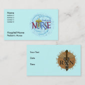 Pediatrische verpleegmotto visitekaartje (Voorkant / Achterkant)