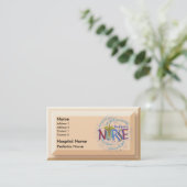 Pediatrische verpleegmotto visitekaartje (Staand voorkant)