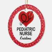 Pediatrische verpleegster Aangepaste Gift Ornament (Links)