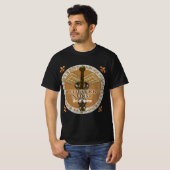 Pediatrische verpleegster Caduceus T-shirt (Voorkant volledig)