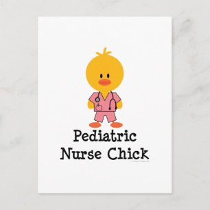 Pediatrische verpleegster Chick Briefkaart