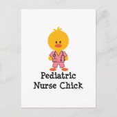 Pediatrische verpleegster Chick Briefkaart (Voorkant)
