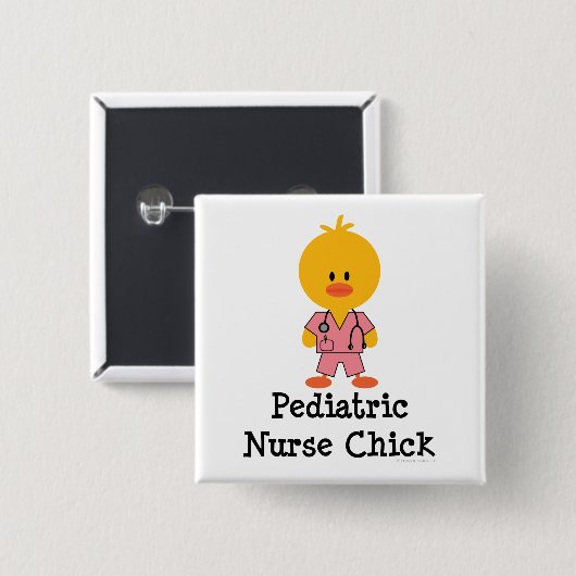 Pediatrische verpleegster Chick Button (Voorkant /achterkant)