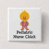 Pediatrische verpleegster Chick Button (Voorkant)