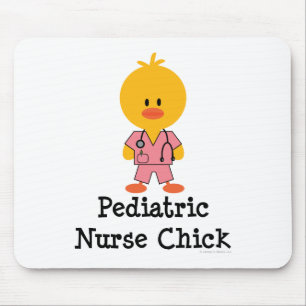 Pediatrische verpleegster Chick Mousepad Muismat