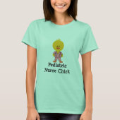 Pediatrische verpleegster Chick Ringer T shirt (Voorkant)