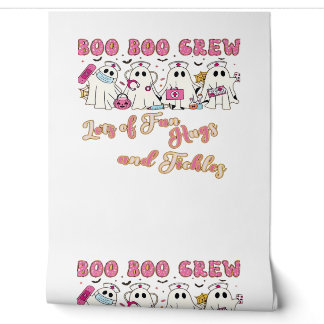 Pediatrische verpleegster Leuke Halloween-ontwerp  Behang