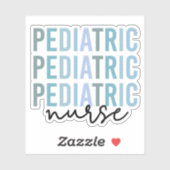Pediatrische verpleegsters PEDS Verpleegkundigen V Sticker (Vel)